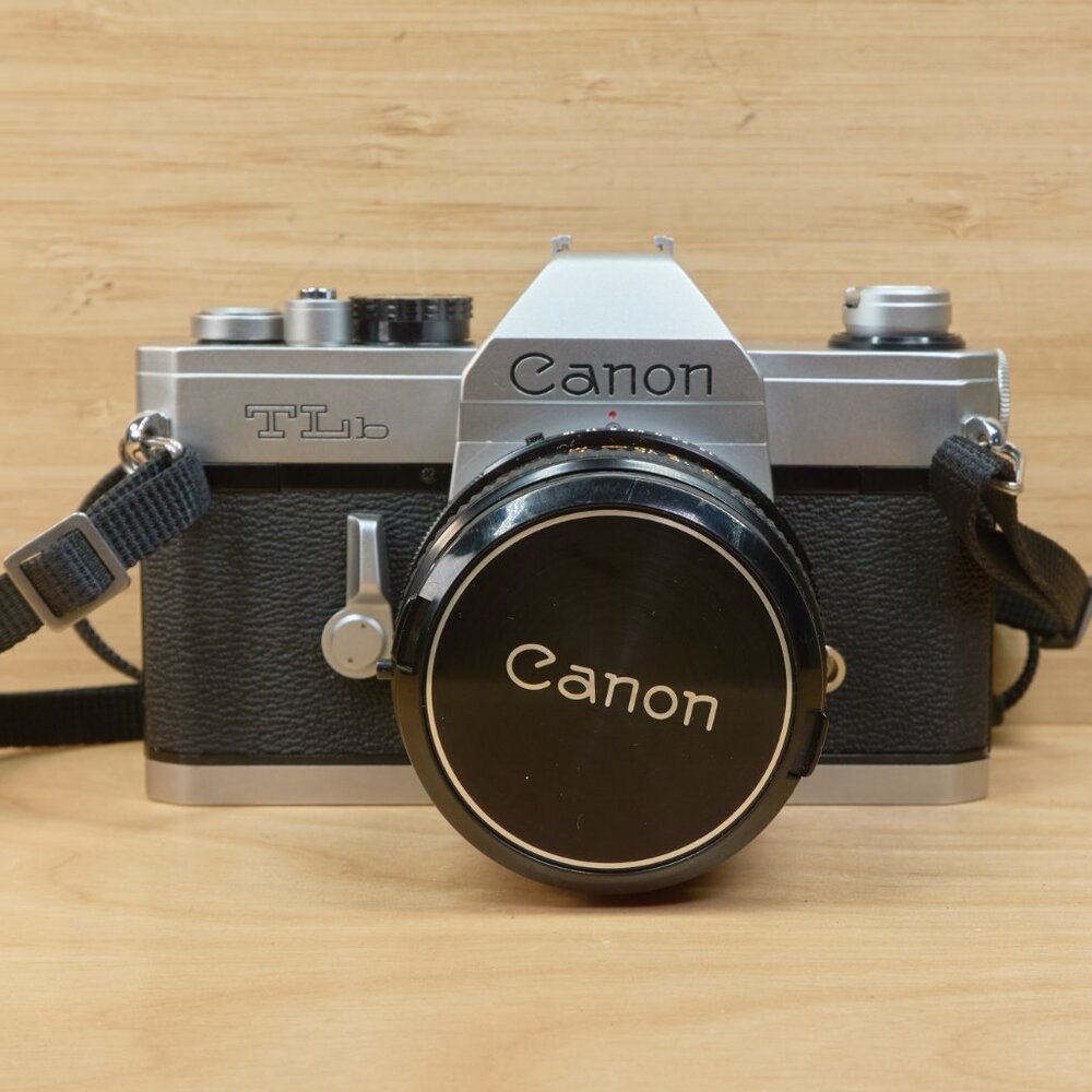 Canon silver and black SLR Film Camera with 50mm Lens - Picture 3 of 10